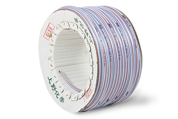 Super Flexible Pvc Braided Hose With Red & Blue Strips 3Layers